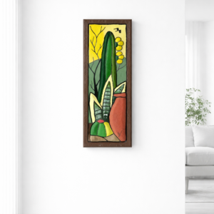 QUADRO DE REBOCO 15x45 - CACTO ESPADA