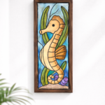QUADRO DE REBOCO 15x45 - CAVALO MARINHO AREIA