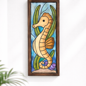 QUADRO DE REBOCO 15x45 - CAVALO MARINHO AREIA