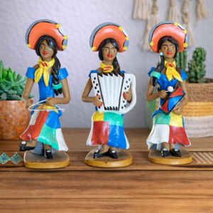 Trio nordestino feminino sentada - Luiz Galdino