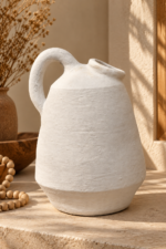 VASO BOCA ESTREITA BRANCO - ATELIÊ NAZARÉ - Imagem 2