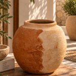 VASO REDONDO COM BORDA RIO & MAR - ATELIÊ NAZARÉ