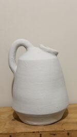 VASO BOCA ESTREITA BRANCO - ATELIÊ NAZARÉ - Imagem 3