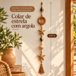 Pendente de Estrelas em Cerâmica – Artesã Verônica - Imagem 2