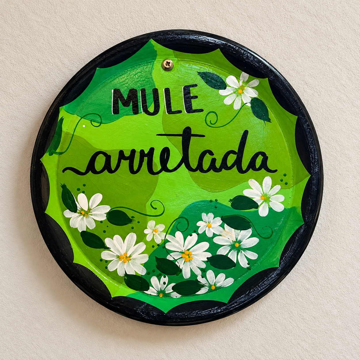 Placa floral verde “Mule Arretada” PRATO NORDESTINO "MULE ARRETADA" - Imagem 1
