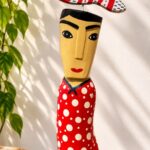 Totem de Madeira 54cm – Mestre Zé Crente | Ilha do Ferro