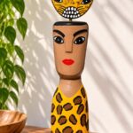 Totem de Madeira 49cm – Mestre Zé Crente | Ilha do Ferro