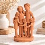 Escultura Família 1 Filho e 2 Filhas – Nildo de Zezinho