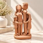 Escultura Família 1 Filho e 1 Filha – Nildo de Zezinho