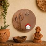 Prato de Parede com Cacto, Casa e Flor – Vanessa | Alto do Moura